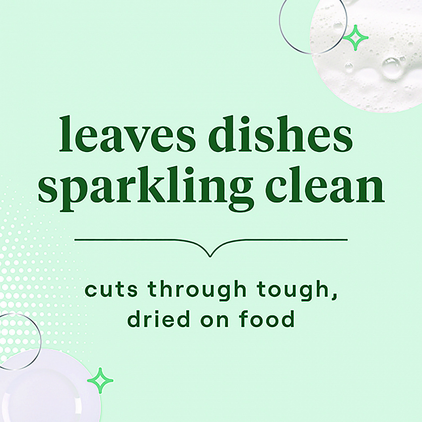 Natural Dishwashing Liquid, Free and Clear, 19 oz Bottle (44986EA)