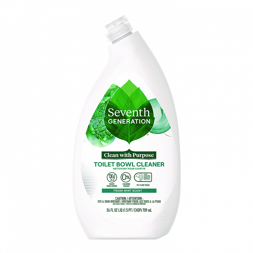 Toilet Bowl Cleaner, Fresh Mint Scent, 24 oz Bottle, 4/Carton (45166CT)