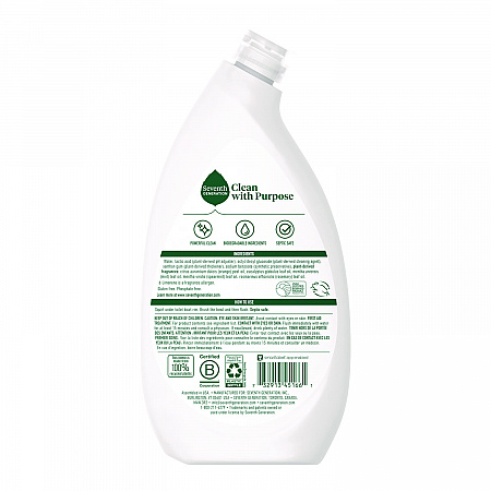 Toilet Bowl Cleaner, Fresh Mint Scent, 24 oz Bottle, 4/Carton (45166CT)