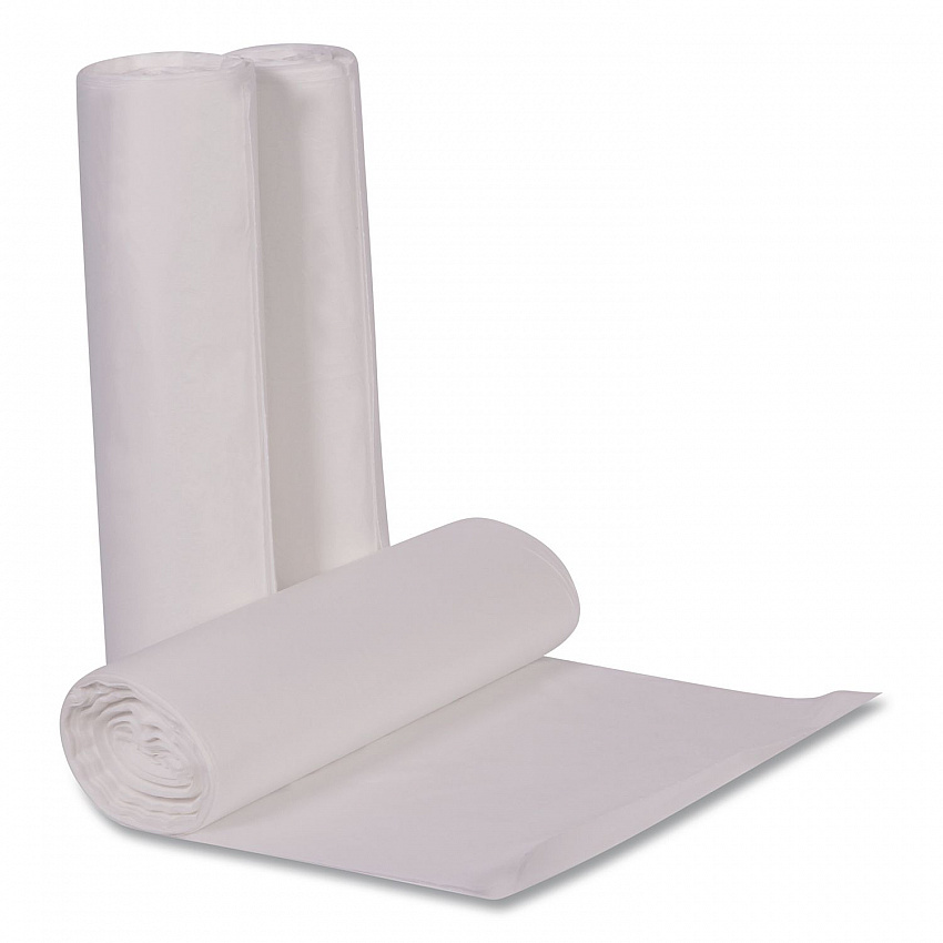 Linear Low Density Can Liners with AccuFit Sizing, 55 gal, 0.9 mil, 40" x 53", Clear, 50/Box (H8053TCRC1)
