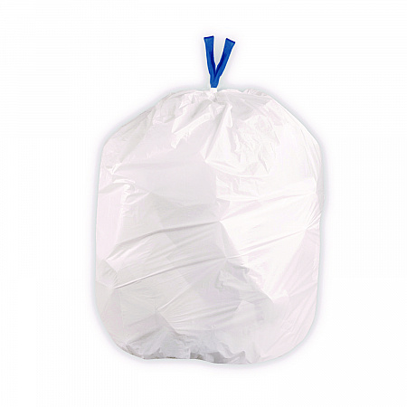 Drawstring Trash Bags, Drawstring, 13 gal, 24