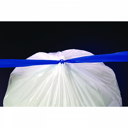 Drawstring Trash Bags, Drawstring, 13 gal, 24