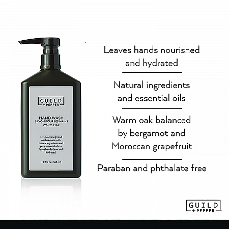 Hand Wash, Warm Oak Scent, 12.2 oz, 12/Carton (100306)