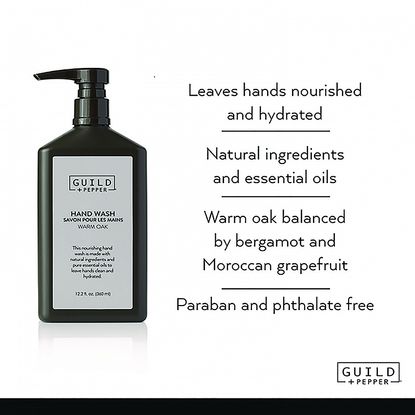 Hand Wash, Warm Oak Scent, 12.2 oz, 12/Carton (100306)