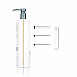 Pure by Gloss and Guild+Pepper ABS Mini Bracket - Screw Mount, 1.25 x 0.84 x 3.65, White, 48/Carton (100320)