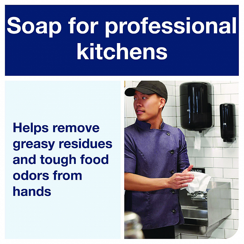 Odor-Control Hand Soap Liquid S4 Refill, Perfume-Free, 1 L, 6/Carton (400020)