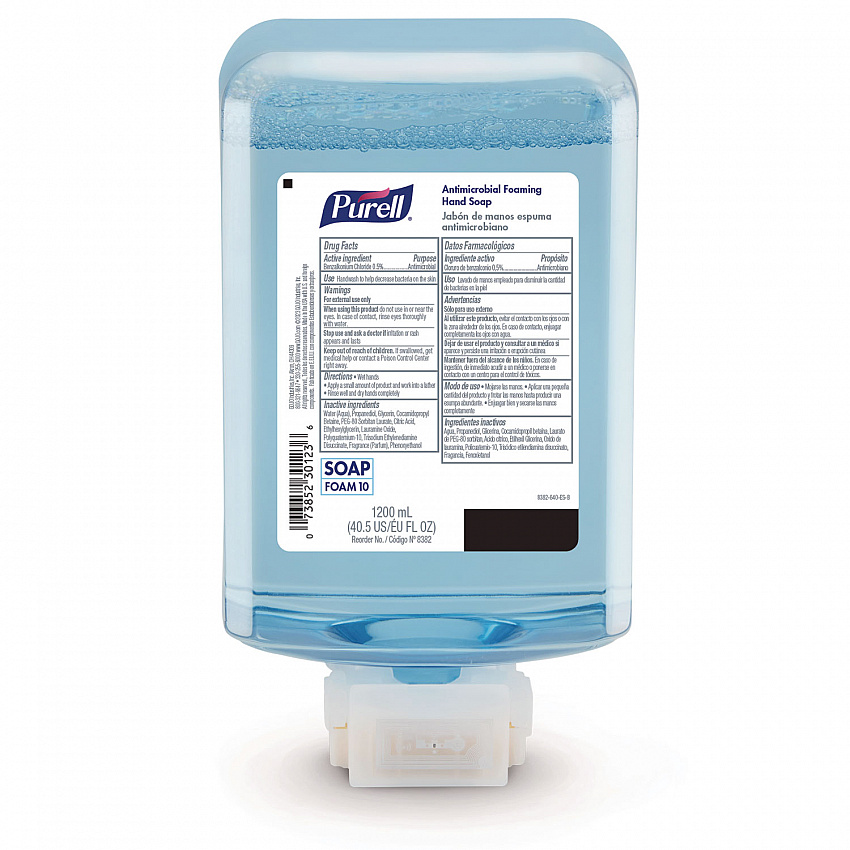 Antimicrobial Foaming Hand Soap Refill, For ES10 Dispensers, Plum Scent, 1,200 mL, 2/Carton (838202CT)