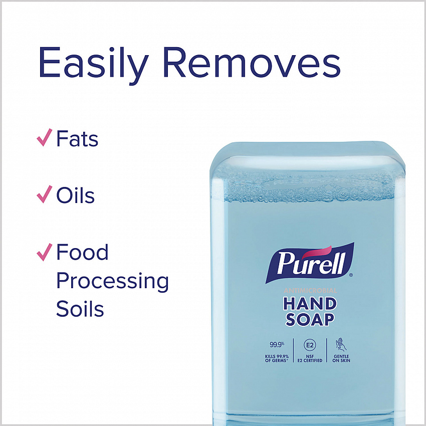 Antimicrobial Foaming Hand Soap Refill, For ES10 Dispensers, Fragrance-Free, 1,200 mL, 2/Carton (838302CT)