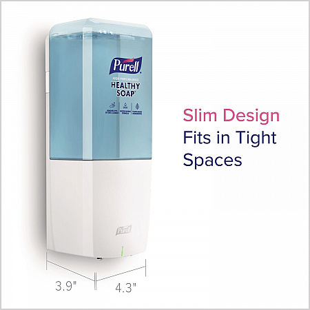 ES10 Automatic Hand Soap Dispenser, 1,200 mL, 4.33 x 3.96 x 10.31, White (8330E1)