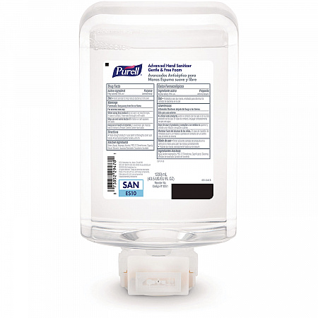 Advanced Hand Sanitizer Fragrance Free Foam, For ES10 Automatic Dispensers, 1,200 mL Refill, Fragrance-Free, 2/Carton (835102CT)