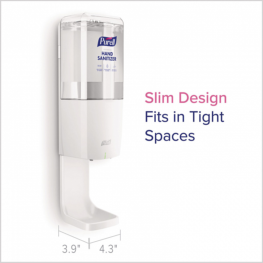 ES10 Automatic Hand Sanitizer Dispenser, 4.33 x 3.96 x 10.31, White (8320E1)
