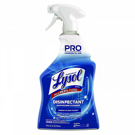 Disinfectant Bathroom Cleaner, Fresh Scent, 32 oz Spray Bottle, 12/Carton (04685CT)