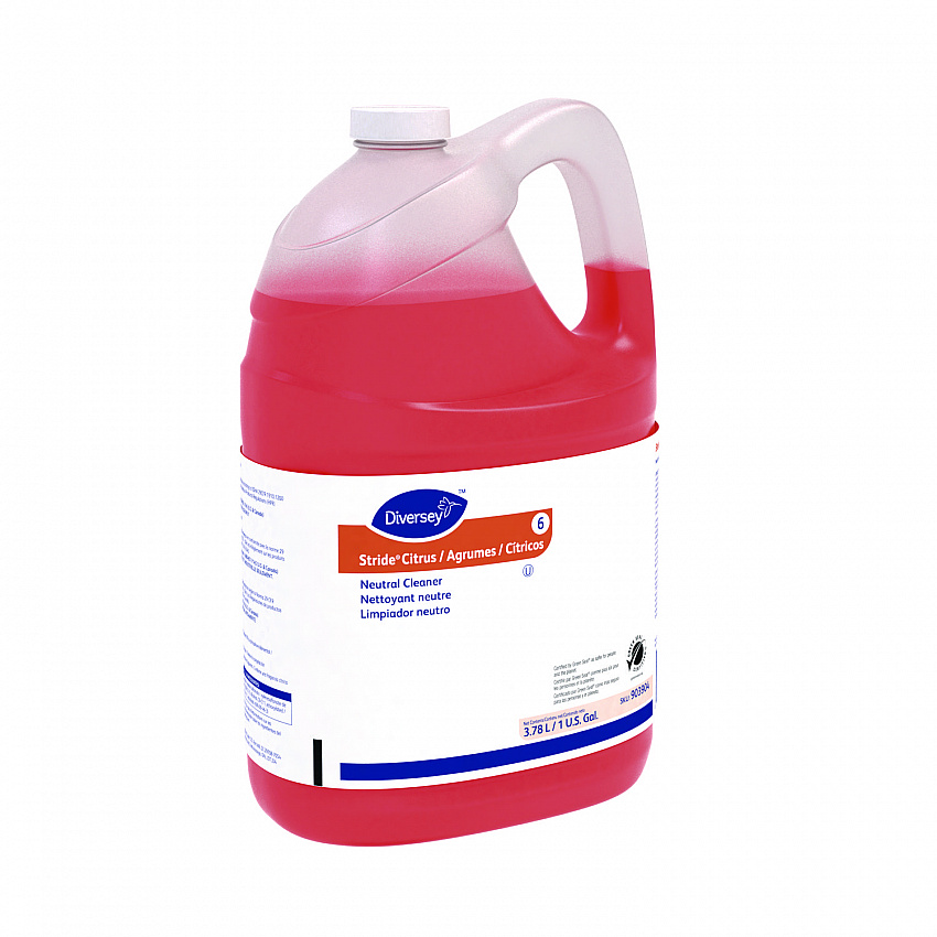 Stride Neutral Cleaner, Citrus Scent, 1 gal, 4 Bottles/Carton (101109753)