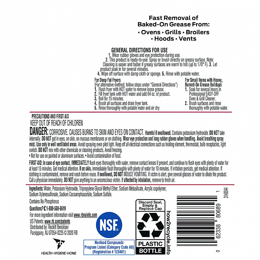 Ready-to-Use Oven and Grill Cleaner, Liquid, 2 qt Bottle, 6/Carton (80689CT)