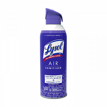 Air Sanitizer Spray, Light Breeze Scent, 10 oz Aerosol Spray, 6/Carton (99394CT)