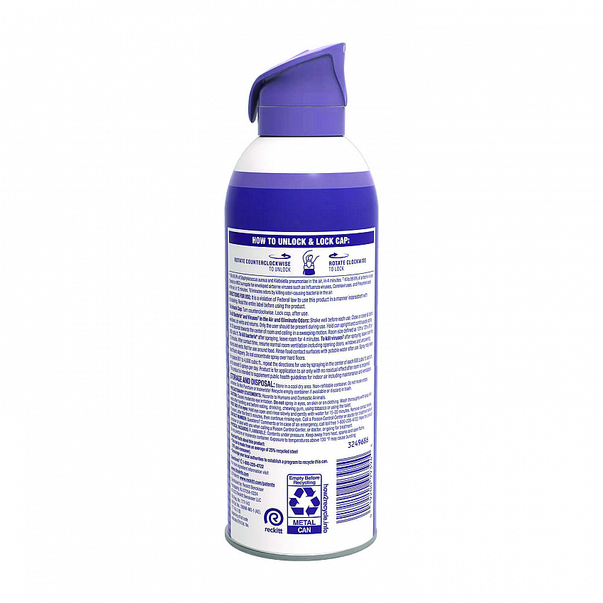 Air Sanitizer Spray, Light Breeze Scent, 10 oz Aerosol Spray, 6/Carton (99394CT)