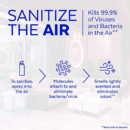 Air Sanitizer Spray, Light Breeze Scent, 10 oz Aerosol Spray, 6/Carton (99394CT)