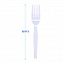 Mediumweight Polystyrene Cutlery, Fork, Plastic, White, 100/Box, 10 Boxes/Carton (FORKMWPSCT)