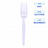 Mediumweight Polystyrene Cutlery, Fork, Plastic, White, 100/Box, 10 Boxes/Carton (FORKMWPSCT)