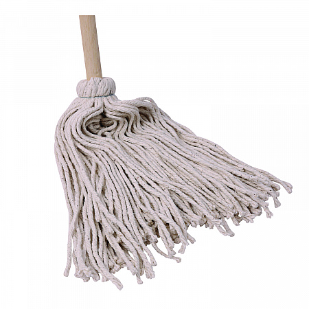 Handle/Deck Mops, #20 White Cotton Head, 54