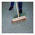 Tapered End Broom Handle, Lacquered Wood, 1.13
