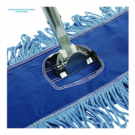 Clip-On Dust Mop Frame, 18 x 5, Zinc Plated, Black (1418)