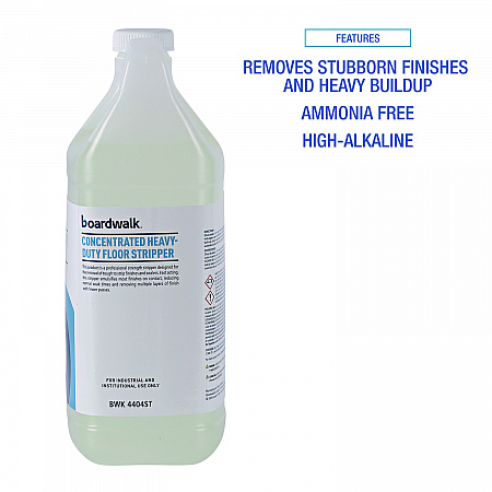 Concentrated Heavy-Duty Floor Stripper, 1 gal Bottle, 4/Carton (4404ST)