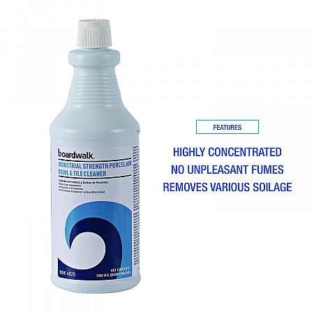 Industrial Strength RTU Porcelain Bowl and Tile Cleaner, 32 oz Bottle, 12/Carton (4820)