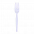 Mediumweight Polystyrene Cutlery, Fork, Plastic, White, 100/Box, 10 Boxes/Carton (FORKMWPSCT)