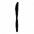 Heavyweight Polypropylene Cutlery, Knife, Plastic, Black, 1,000/Carton (KNIFEHWPPBLA)