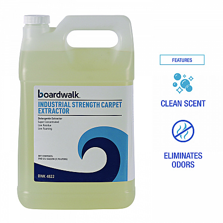 Industrial Strength Carpet Extractor, Clean Scent, 1 gal Bottle, 4/Carton (4822)