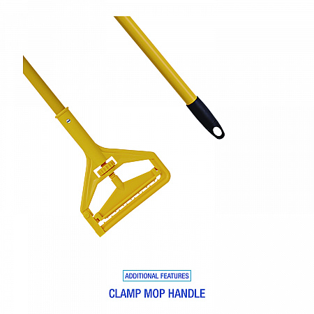 Cotton Cut End Mop Kit, #24 Natural Cotton Head, 60