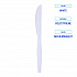 Mediumweight Polystyrene Cutlery, Knife, Plastic, White, 100/Box, 10 Boxes/Carton (KNIFEMWPSCT)