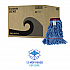 Cotton Mop Heads, Cotton/Synthetic, Large, Looped End, Wideband, Blue, 12/Carton (LM30311L)