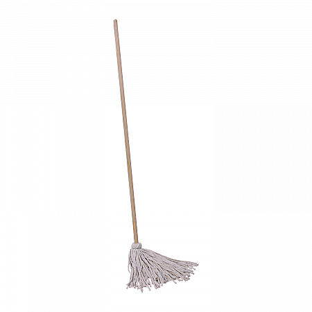 Cotton Deck Mop, #16 White Cotton Head, 50