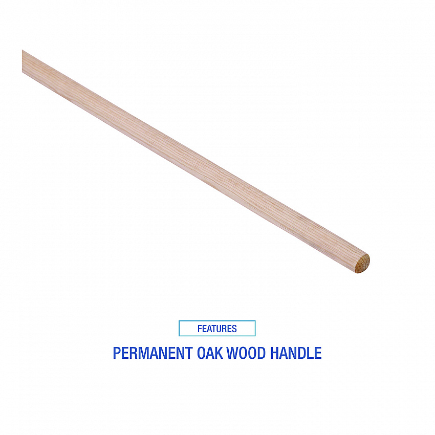 Cotton Deck Mop, #16 White Cotton Head, 50" Wood Handle, 12/Carton (CD50016S)