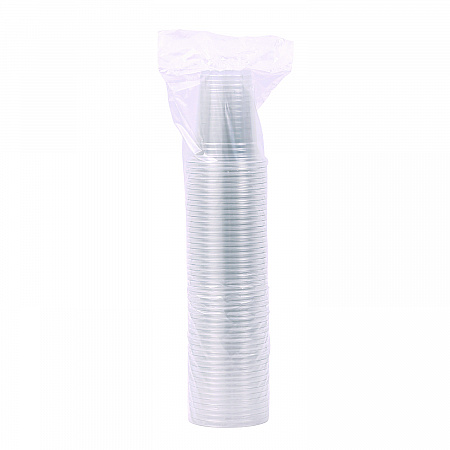 Clear Plastic PET Cups, 12 oz, 50/Sleeve, 20 Sleeves/Carton (PET12)
