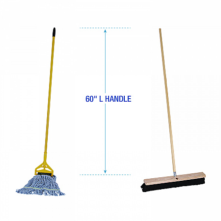 Cleaning Kit, Medium Blue Cotton/Rayon/Synthetic Head, 60