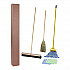 Cleaning Kit, Medium Blue Cotton/Rayon/Synthetic Head, 60