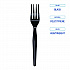 Heavyweight Polystyrene Cutlery, Fork, Plastic, Black, 1,000/Carton (FORKHWBLA)