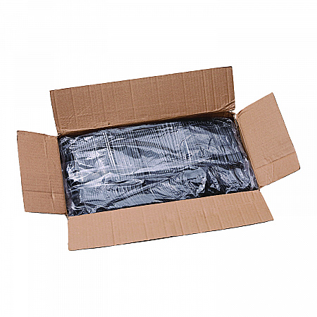 Heavyweight Polystyrene Cutlery, Fork, Plastic, Black, 1,000/Carton (FORKHWBLA)