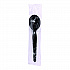 Heavyweight Wrapped Polystyrene Cutlery, Soup Spoon, Plastic, Black, 1,000/Carton (SSHWPSBIW)