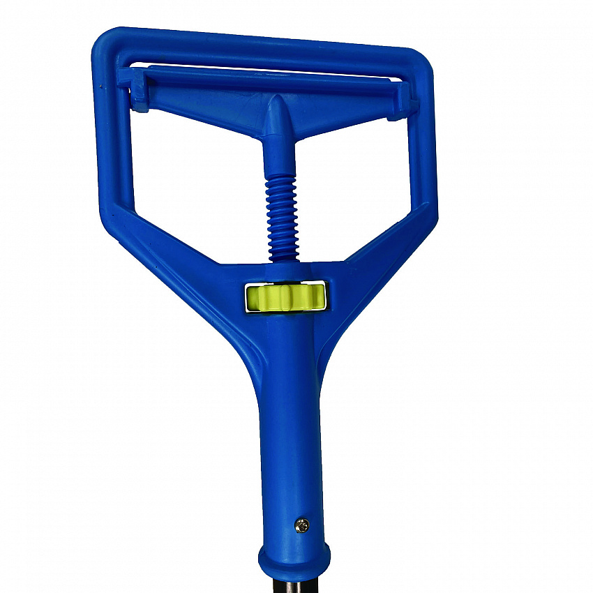 Janitor Style Screw Clamp Mop Handle, 64", Blue (94)