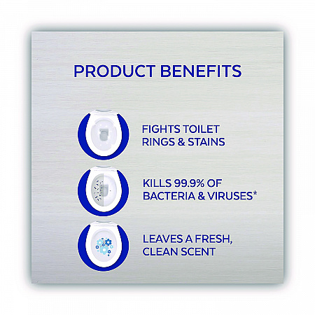 Disinfectant Toilet Bowl Cleaner, Atlantic Fresh Scent, 24 oz Angle-Neck Bottle, 9/Carton (98012)