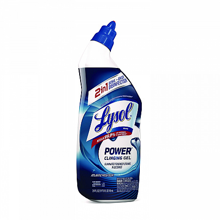 Disinfectant Toilet Bowl Cleaner, Atlantic Fresh Scent, 24 oz Bottle, Angle-Neck Bottle (98012EA)