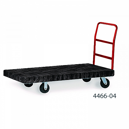 Heavy-Duty Platform Truck Cart, 1,200 lb Capacity, 24 x 48 Platform, Black (443610BLA)