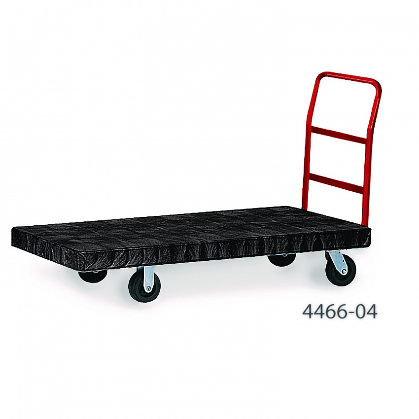 Heavy-Duty Platform Truck Cart, 1,200 lb Capacity, 24 x 48 Platform, Black (443610BLA)