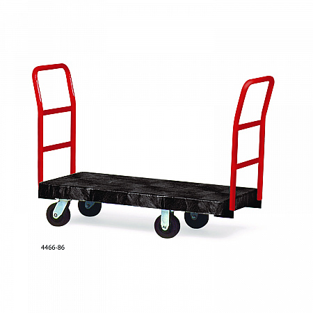 Heavy-Duty Platform Truck Cart, 1,200 lb Capacity, 24 x 48 Platform, Black (443610BLA)