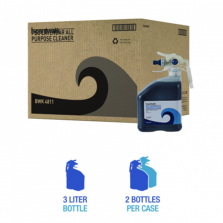 PDC All Purpose Cleaner, Lavender Scent, 3 L Bottle, 2/Carton (4811)