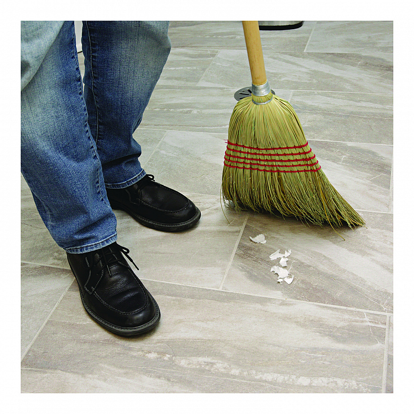 Corn/Fiber Brooms, Corn/Yucca Bristles, 53.5" Overall Length, Natural, 6/Carton (BR10004)
